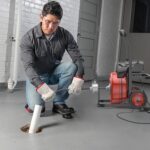 Máquina de limpieza de drenaje de alimentación automática de 50 pies y 1/2 pulgada, barrena eléctrica portátil con 6 cor