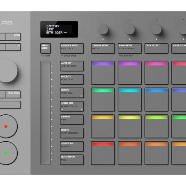 AlphaTheta SLAB MIDI Controller — Desbloquea Serato Studio (versión completa), dial multifunción y control de enfoque, 1