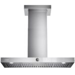 VIKIO HOME Campana extractora de montaje en pared de 42 pulgadas con 600 CFM, control de botón 3 en 1, campana de escape