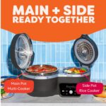 Instant Pot Cocina múltiple 8 en 1 de doble acción con temporizador inteligente Serve Together™, olla a presión de 4 cua