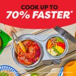 Instant Pot Cocina múltiple 8 en 1 de doble acción con temporizador inteligente Serve Together™, olla a presión de 4 cua