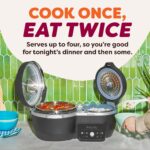 Instant Pot Cocina múltiple 8 en 1 de doble acción con temporizador inteligente Serve Together™, olla a presión de 4 cua