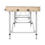 Mesa de Masaje Portátil Master Massage 10612AQ 28 Pulgadas Marco de Aluminio Altura Ajustable Tapicería Crema