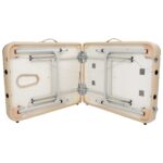 Mesa de Masaje Portátil Master Massage 10612AQ 28 Pulgadas Marco de Aluminio Altura Ajustable Tapicería Crema