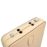 Mesa de Masaje Portátil Master Massage 10612AQ 28 Pulgadas Marco de Aluminio Altura Ajustable Tapicería Crema