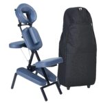 Silla de Masaje Portátil Master Massage 46449AQ Marco de Aluminio Azul Real 15.2 libras Capacidad 650 libras