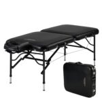 Mesa de Masaje Portátil Master Massage StratoMaster LX 26352AQ Aluminio 30 Pulgadas Negro Capacidad 650 Libras