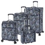 Set de Maletas London Fog Mayfair 4 Piezas Paisley Blanco Marino Poliéster Modelo 7390-4SU NWP
