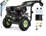 Lavadora a Presión de Gas Steupoek SUNN01 4200 PSI 4.0 GPM 196cc con Manguera de 25 Pies y 5 Boquillas