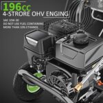 Lavadora a Presión de Gas Steupoek SUNN01 4200 PSI 4.0 GPM 196cc con Manguera de 25 Pies y 5 Boquillas