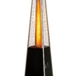 Calentador de Patio Piramidal BTExpert AM5320 48000 BTU Propano Quemador de Acero Inoxidable de Doble Capa Tubo de Vidri