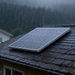 Panel Solar Monocristalino VEVOR 200W IP65 Marco de Aluminio Negro
