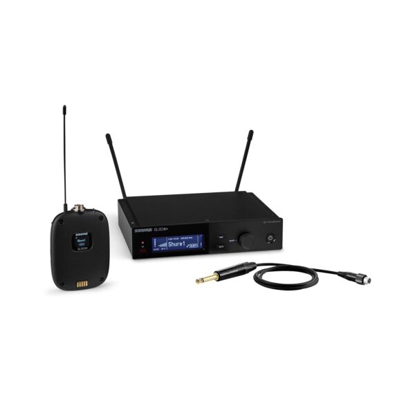 Shure Sistema inalámbrico SLXD14+ - Incluye receptor SLXD4+, paquete de cuerpo SLXD1+ con cable WA305 para guitarra/bajo