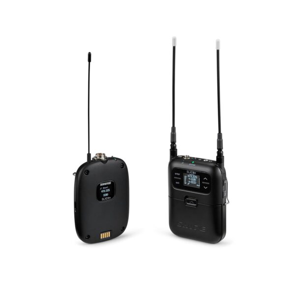 Shure Sistema inalámbrico portátil SLXD15+ - Receptor portátil SLXD5+, transmisor de cuerpo SLXD1+, Bluetooth, alimentac