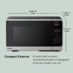 Panasonic Horno microondas para encimera, 900 W, 0.9 pies cúbicos, sensor de cocción y recalentamiento, 10 niveles de po