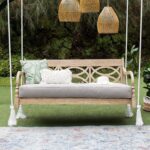 Cama Columpio de Porche Cambridge Casual Renley Caoba Cojín Ostra Capacidad 750 libras