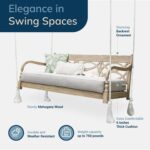 Cama Columpio de Porche Cambridge Casual Renley Caoba Cojín Ostra Capacidad 750 libras