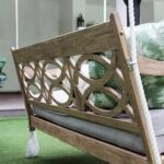 Cama Columpio de Porche Cambridge Casual Renley Caoba Cojín Ostra Capacidad 750 libras