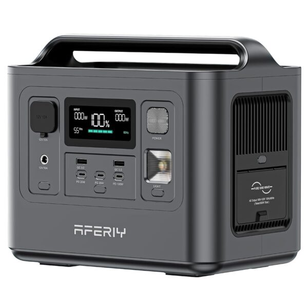 Estación de Energía Portátil AFERIY AF-P010 800W Pico 1600W Batería LiFePO4 512Wh Onda Sinusoidal Pura