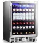 Antarctic Star Refrigerador de bebidas para 166 latas, mini refrigerador de 5.1 pies cúbicos con bloqueo de seguridad, e