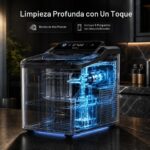 Typhur Máquina de hielo rápida con pepitas de 35 libras/24 horas, potente bomba autolimpiante con limpiador de 8 unidade