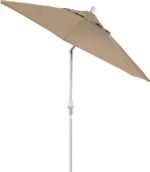 Sombrilla California Umbrella AMZSCUF908170-5476 9 Pies Redonda Poste Aluminio Costillas Fibra de Vidrio Tela Sunbrella