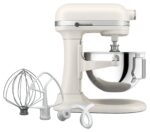 KitchenAid Batidora de pie de 5.5 cuartos de galón con 11 velocidades, KSM55SXXX, porcelana blanca