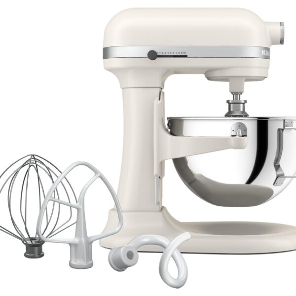 KitchenAid Batidora de pie de 5.5 cuartos de galón con 11 velocidades, KSM55SXXX, porcelana blanca