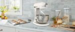 KitchenAid Batidora de pie de 5.5 cuartos de galón con 11 velocidades, KSM55SXXX, porcelana blanca