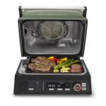 Parrilla Eléctrica Cuisinart FlavorBoost CEG-1302 8 en 1 154 Pulgadas Cuadradas Verde 1800 Vatios