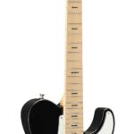Pacifica SC Standard Plus - Guitarra eléctrica con diapasón de arce, color negro con estuche