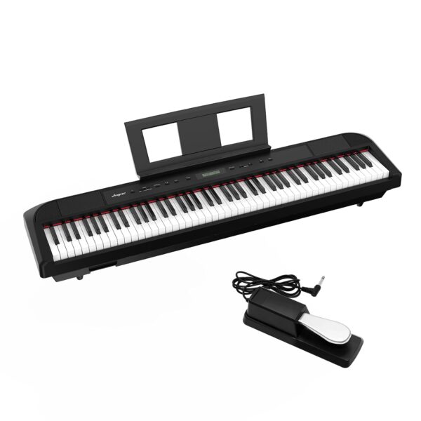 Piano digital de 88 teclas con acción de martillo pesado, teclado eléctrico portátil de tamaño completo para principiant