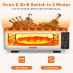OLIXIS Parrilla eléctrica de interior para bistec y verduras, plancha Smokeles con tapa para cocinar en la cocina, horno