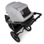 Delta Children - Jeep PowerGlyde Pro Jogging Stroller - 1-Step Back Brake & Hand Deceleration Disc Brakes for Speed Cont
