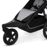 Delta Children - Jeep PowerGlyde Pro Jogging Stroller - 1-Step Back Brake & Hand Deceleration Disc Brakes for Speed Cont
