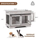Mueble Jaula para Perros IDEALHOUSE ACmex1tlpHqzQMxxhSLNZQbnydG 47 Pulgadas Madera y Hierro con 2 Cajones 4 Puertas Colo