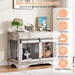 Mueble Jaula para Perros IDEALHOUSE ACmex1tlpHqzQMxxhSLNZQbnydG 47 Pulgadas Madera y Hierro con 2 Cajones 4 Puertas Colo