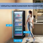 PROTECH CDM-600BW Refrigerador comercial comercial – Enfriador de exhibición de bebidas de 6.0 pies cúbicos con certific