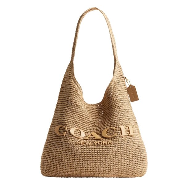 Bolso Bandolera Coach Brooklyn 39 CDU76 B4/NA Rafia Natural