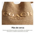 Bolso Bandolera Coach Brooklyn 39 CDU76 B4/NA Rafia Natural