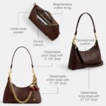 Bolso de Hombro Coach Juliet 25 CDZ64 Cuero Glovetanned Color Latón Arce