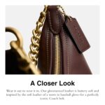 Bolso de Hombro Coach Juliet 25 CDZ64 Cuero Glovetanned Color Latón Arce