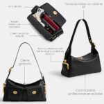 Bolsa Coach Turnlock Haversack CDZ12 Cuero Negro