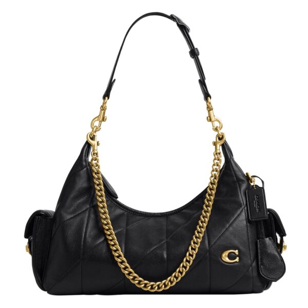 Bolso Coach Juliet de Bolsillo 30 Cuero Acolchado Negro CDZ71