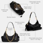 Bolso Coach Juliet de Bolsillo 30 Cuero Acolchado Negro CDZ71