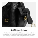 Bolso Coach Juliet de Bolsillo 30 Cuero Acolchado Negro CDZ71