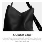 Bolsa Coach Bleecker Bucket Bag 36 CDU83 Cuero Negro con Correa Ajustable