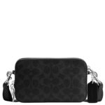 Bolso Cruzado Coach Clinton CEB31 Lona Signature y Piel Negro