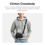 Bolso Cruzado Coach Clinton CEB31 Lona Signature y Piel Negro