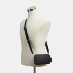 Bolso Cruzado Coach Clinton CEB31 Lona Signature y Piel Negro